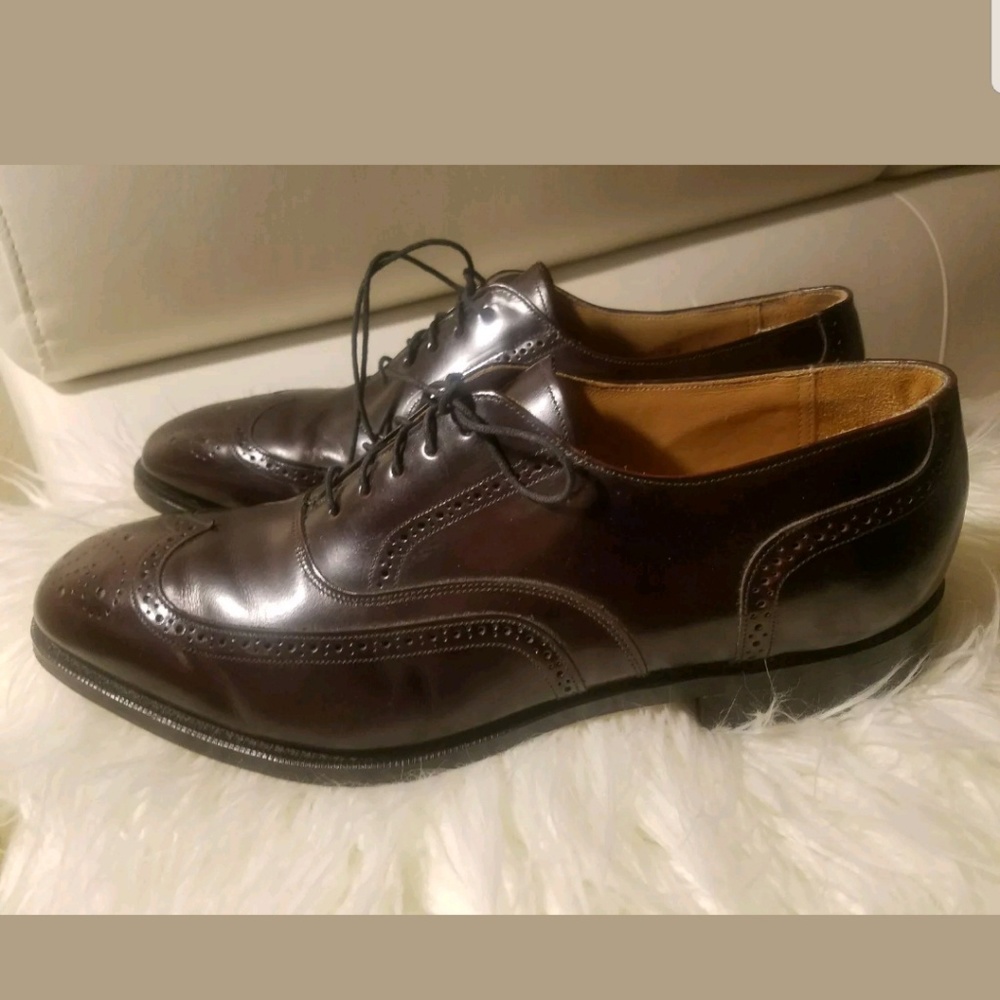 Johnston & Murphy mens to cap shoe, Burgundy, 10.5